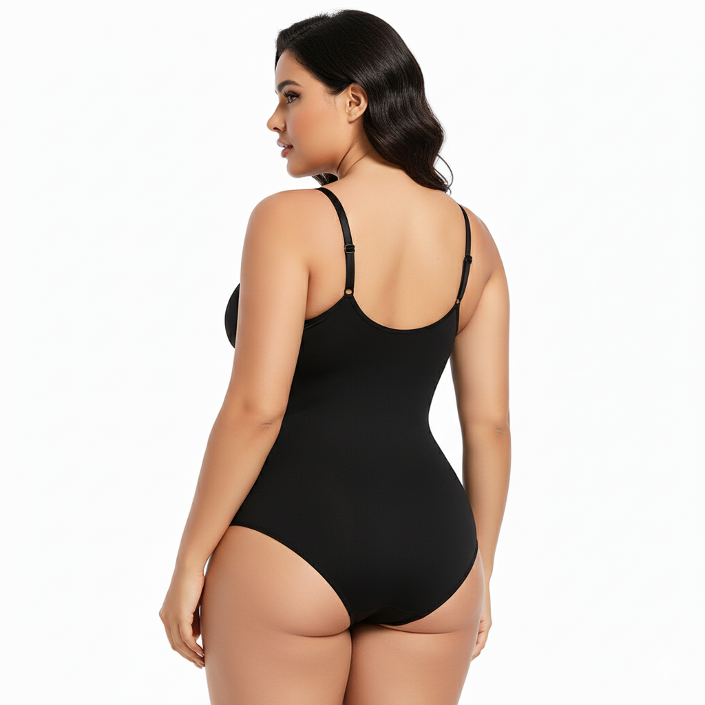 Seamless Shapewear Bodysuit – Slimming Boyshorts, Tummy Control & Curve Sculpt